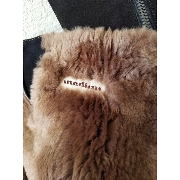 Medicus Black Suede Boots Size 8 Fur Lined Rubber Sole Side Zip Comfort - Picture 2 of 8